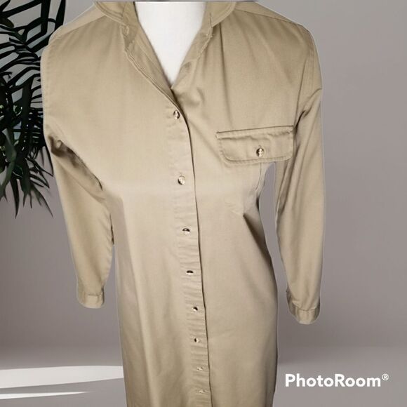Vintage LL BEAN Collard shirt dress - Picture 5 of 14